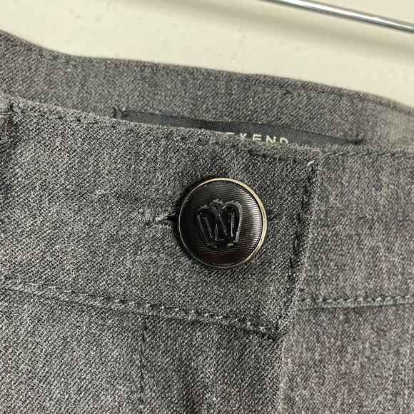 Weekend Max Mara Woman's 8 Gray High Rise Classic 5 Pocket Trouser Pants - Picture 6 of 12